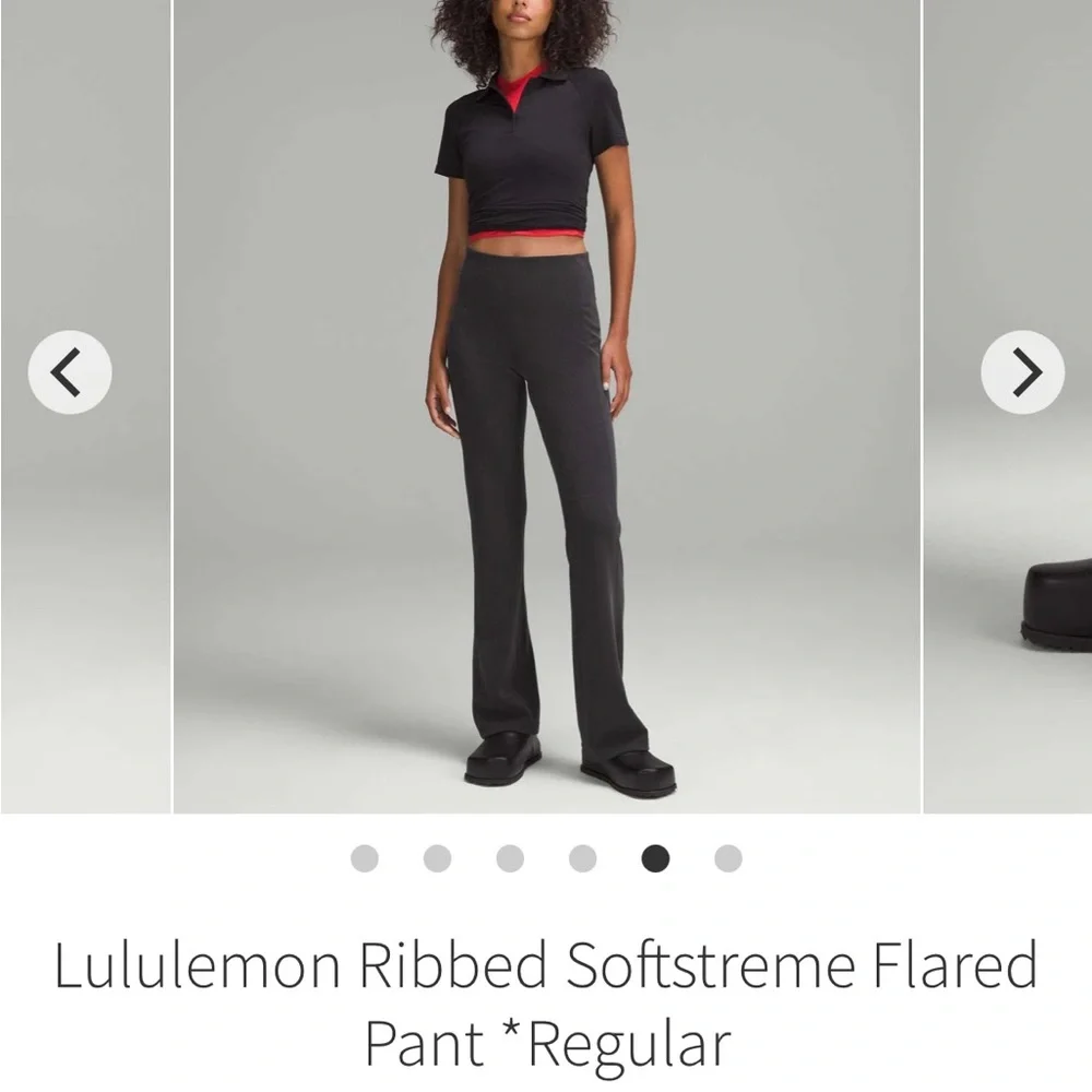 Lululemon Ribbed Softstreme Flared Pant - Picture 1 of 9